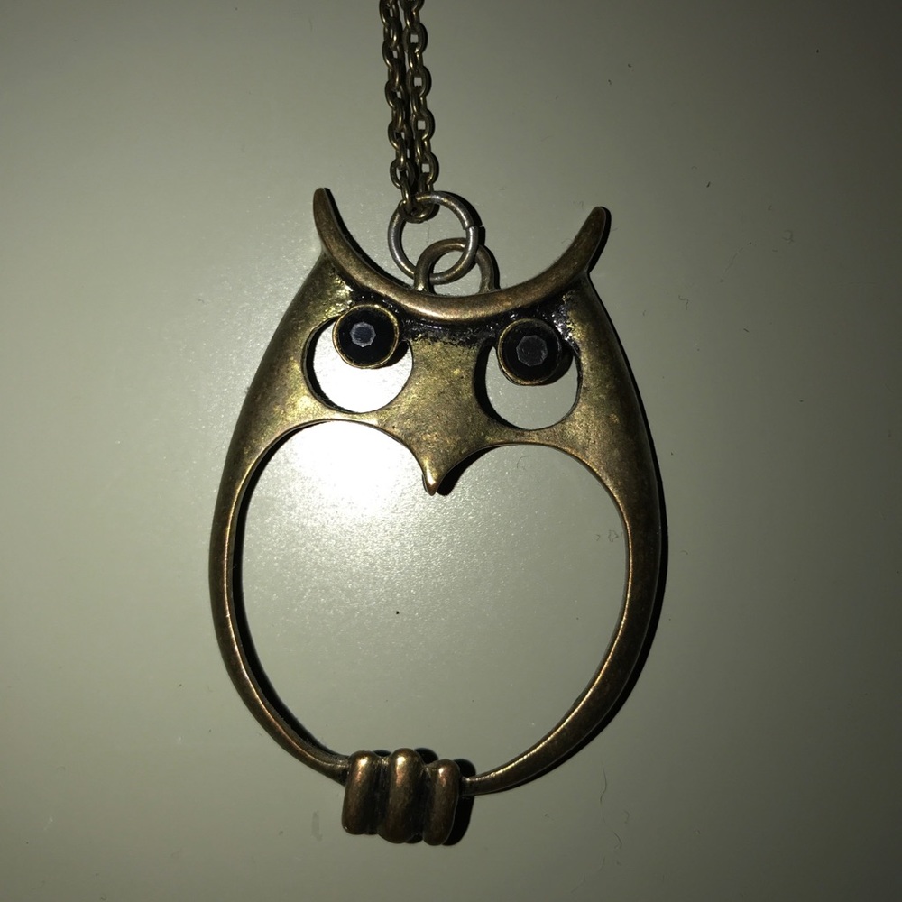 Gold Owl 22 inch necklace
